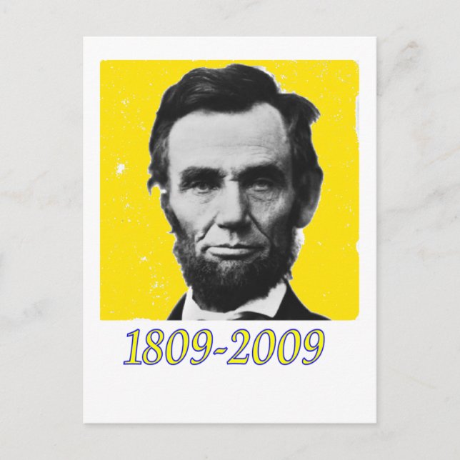Postal Abe Lincoln YELLOW 1809 2009 (Anverso)