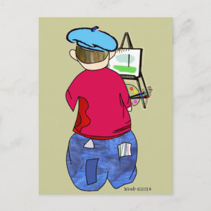 Postal Abe R Doodle - Zee Artiste