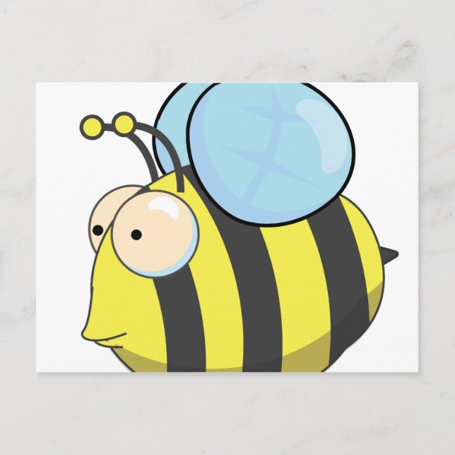 Postal Abeja bumble linda (Anverso)