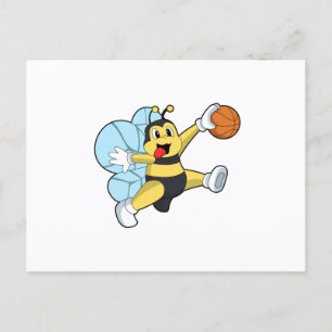 Postal Abeja como jugador de baloncesto con baloncesto