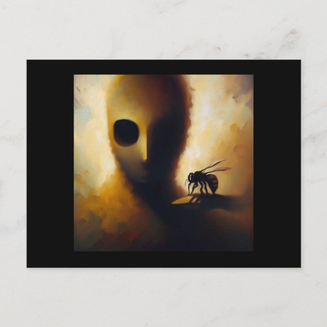 Postal Abeja de animales espirituosos 1 (Anverso)