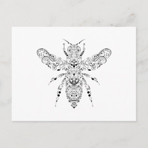 Postal abeja de belleza