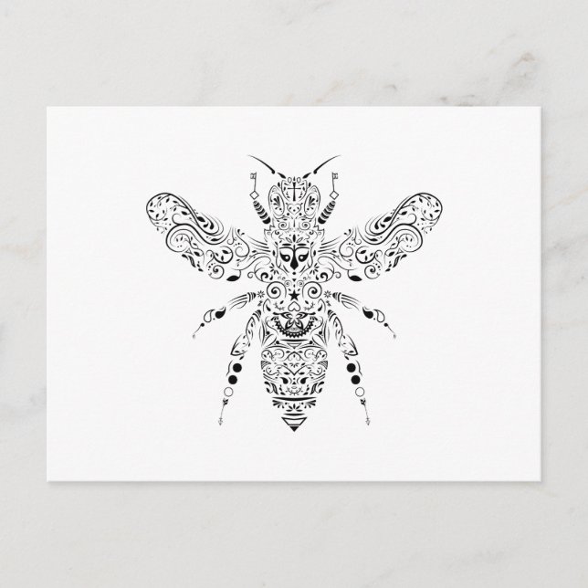 Postal abeja de belleza (Anverso)