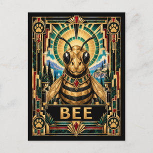 Postal Abeja, Fauna Art Déco