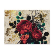 Abeja gótica y Rosas