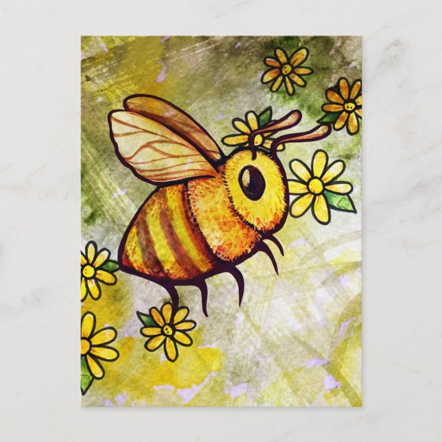 Postal Abeja Linda                                        (Anverso)