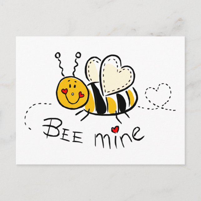Postal Abeja mía (Anverso)