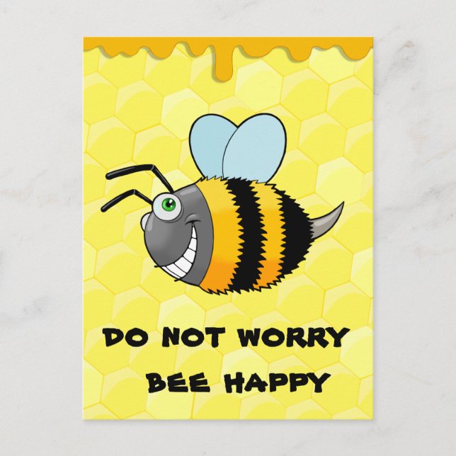 Postal abeja positiva (Anverso)