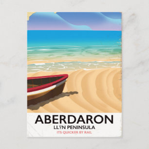 Postal Aberdaron, poster de la costa de la Península de L