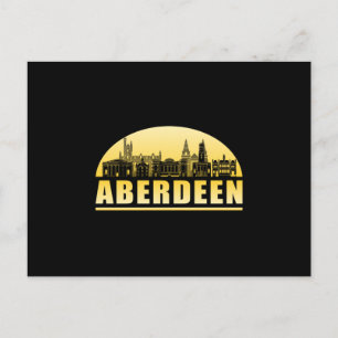 Postal Aberdeen City Cityscape Skyline Funny Gift Idea