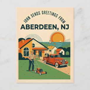 Postal Aberdeen NJ Retro