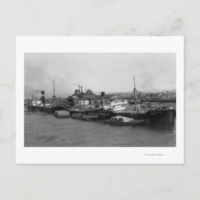 Postal Aberdeen, WA - Vista del paseo marítimo (Anverso)