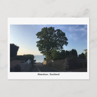 Postal Aberdour, Escocia - Camino a la playa