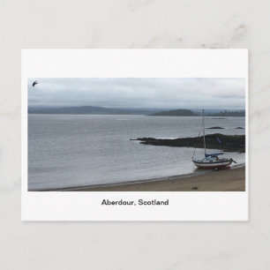 Postal Aberdour, Escocia - Día de la Nublada en barco