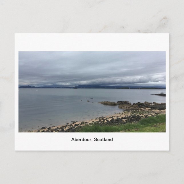 Postal Aberdour, Escocia - Playa de Cloudy (Anverso)