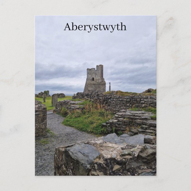 Postal Aberystwyth Castle Postcard (Anverso)