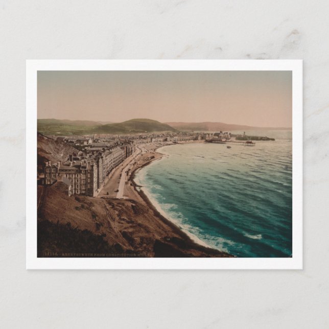 Postal Aberystwyth de Constitution Hill, Gales (Anverso)