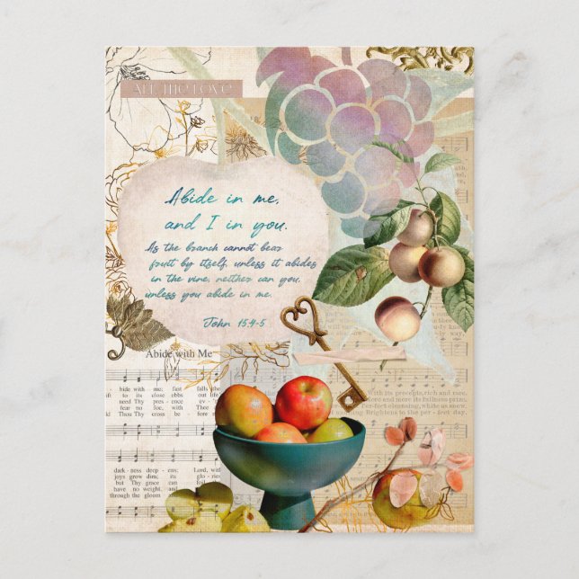 Postal Abide a mi Fruitosa Fe (Anverso)