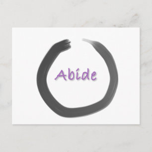 Postal Abide Zen Buddhist Enso Circle