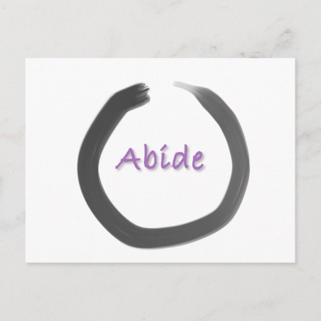 Postal Abide Zen Buddhist Enso Circle (Anverso)