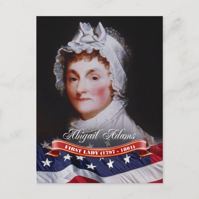 Postal Abigail Adams, Primera Dama de los Estados Unidos (Anverso)