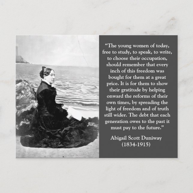 Postal Abigail Scott Duniway Oregon Suffrage Leader (Anverso)