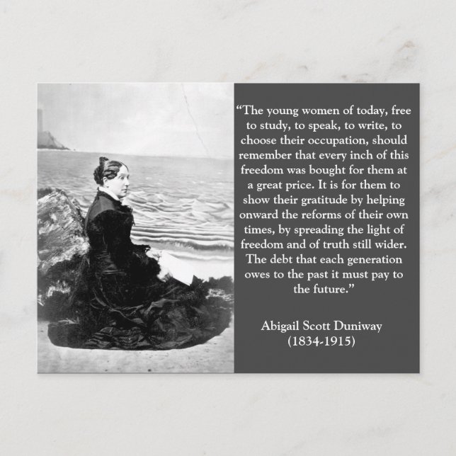 Postal Abigail Scott Duniway Suffrage (Anverso)