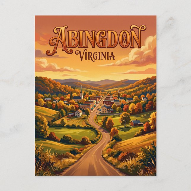Postal Abingdon EE. UU. (Anverso)