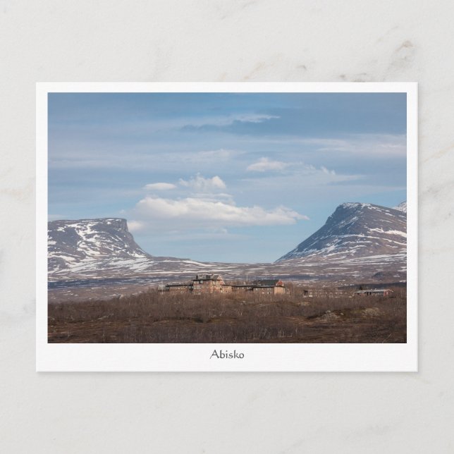 Postal Abisko Suecia (Anverso)