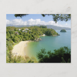 Postal Able Tasman NP, Nelson, Nueva Zelanda. Los muchos