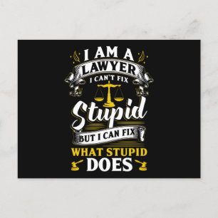 Postal Abogado diciendo