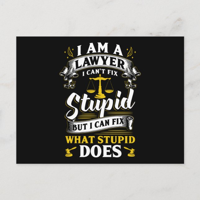 Postal Abogado diciendo (Anverso)