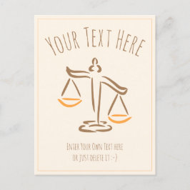 Postal Abogado | fiscal | Juez | Firma de leyes/oficina