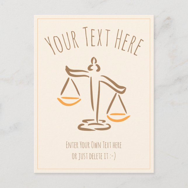 Postal Abogado | fiscal | Juez | Firma de leyes/oficina (Anverso)