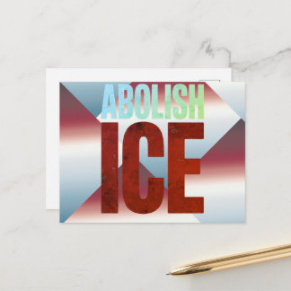 Postal Abolish ICE Minimalist Protest Typography Design