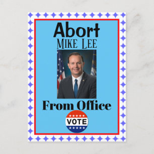 Postal Abortar a Mike Lee Postcard