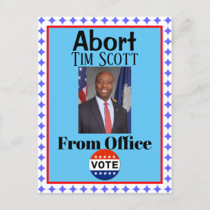 Postal Abortar Tim Scott Postcard