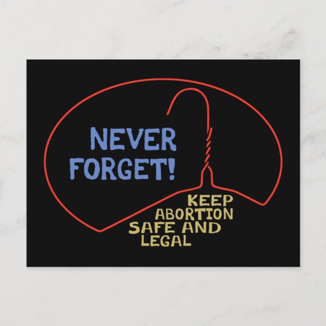Postal Aborto seguro y legal (Anverso)