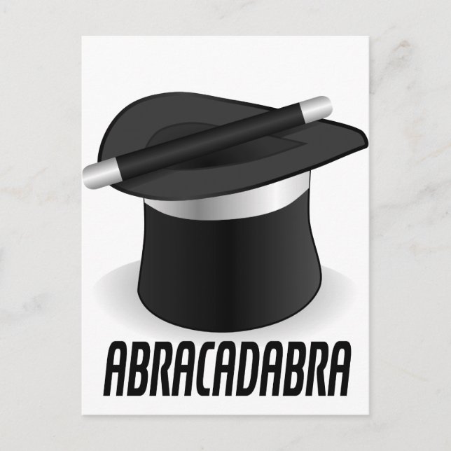 Postal Abracadabra Magic Top Hat (Anverso)