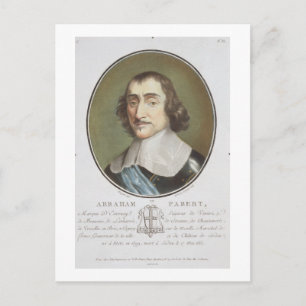 Postal Abraham de Fabert (1599-1662) de "Portraits des"