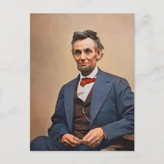 Postal Abraham Lincoln (Anverso)