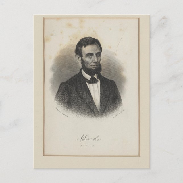 Postal Abraham Lincoln (Anverso)