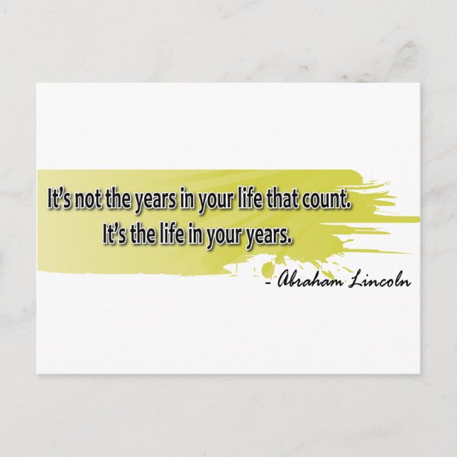 Postal Abraham Lincoln (Anverso)