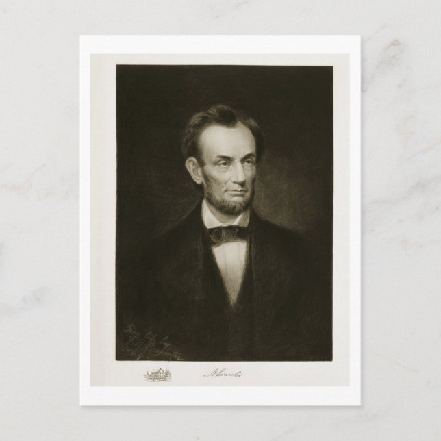 Postal Abraham Lincoln, 16º presidente de Estados Unidos (Anverso)
