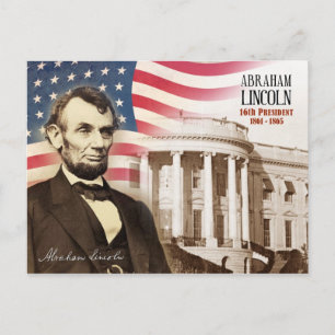 Postal Abraham Lincoln - 16º presidente de los EE.UU.