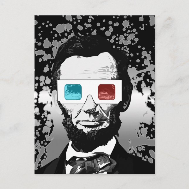 Postal Abraham Lincoln - 3D (Anverso)