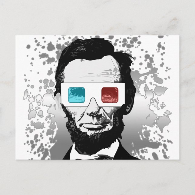 Postal Abraham Lincoln - 3D (2) (Anverso)