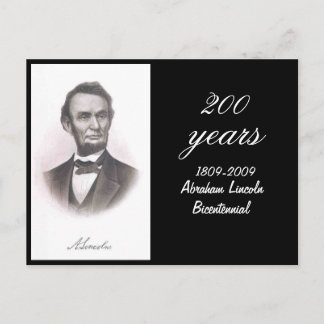 Postal Abraham Lincoln Bicentenario Conmemorativo