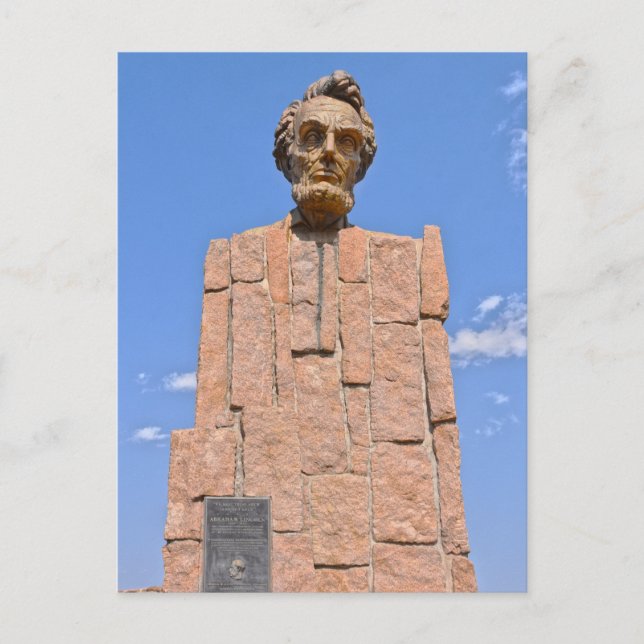 Postal Abraham Lincoln Bust, Wyoming (Anverso)