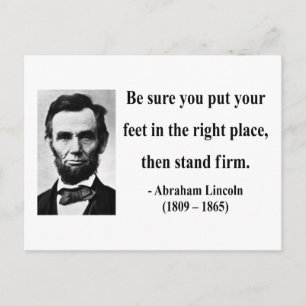 Postal Abraham Lincoln Cita 16b